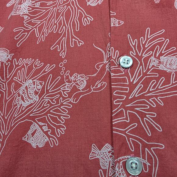 Tori Richards Short Sleeve Button Down Tropical Fish Shirt Size XS - Picture 4 of 6